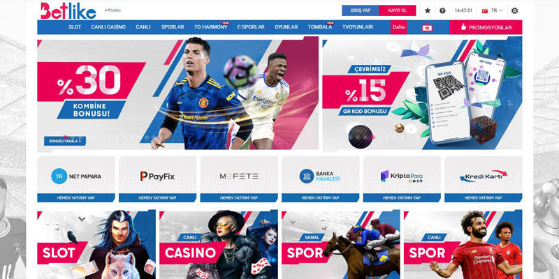 Betlike Giriş Adresi, Betlike Üye Ol, Betlike TV Maç İzle